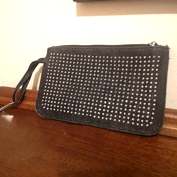 Black denim clutch - Picture 3 of 8